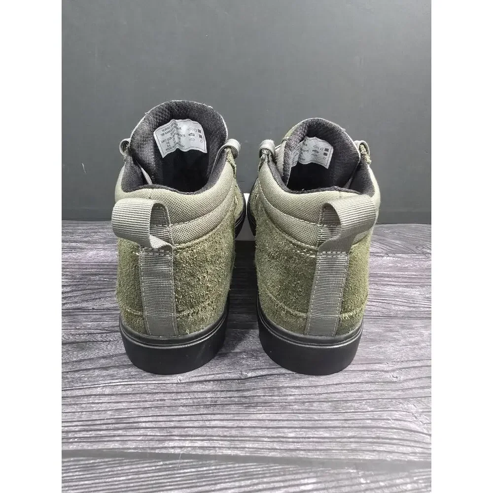 5.11 Tactical Men's 9.5 Norris Ranger Green Suede Sneakers Vibram Soles Mid-Cut